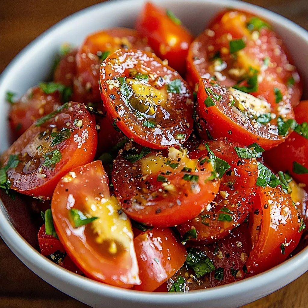 Fresh and Flavorful Tomato Garlic Salad