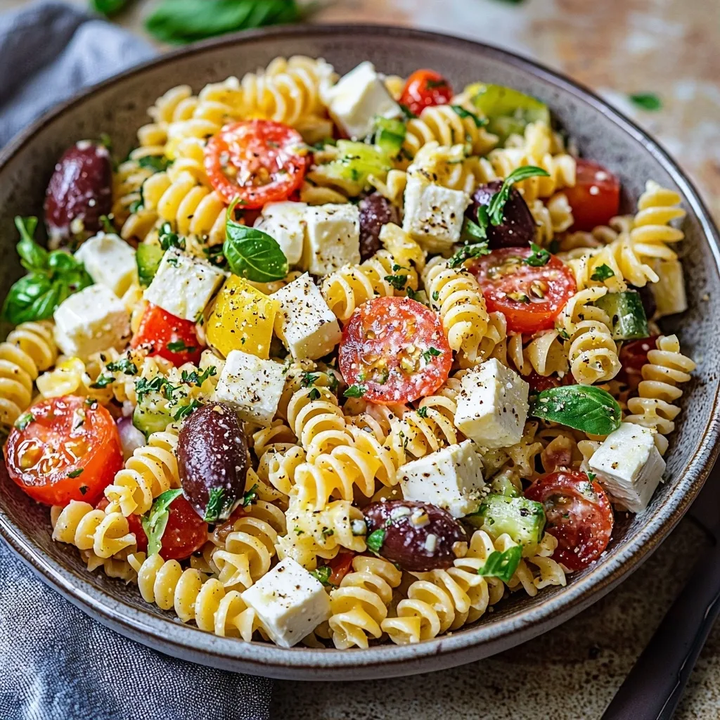 Easy Greek Pasta Salad