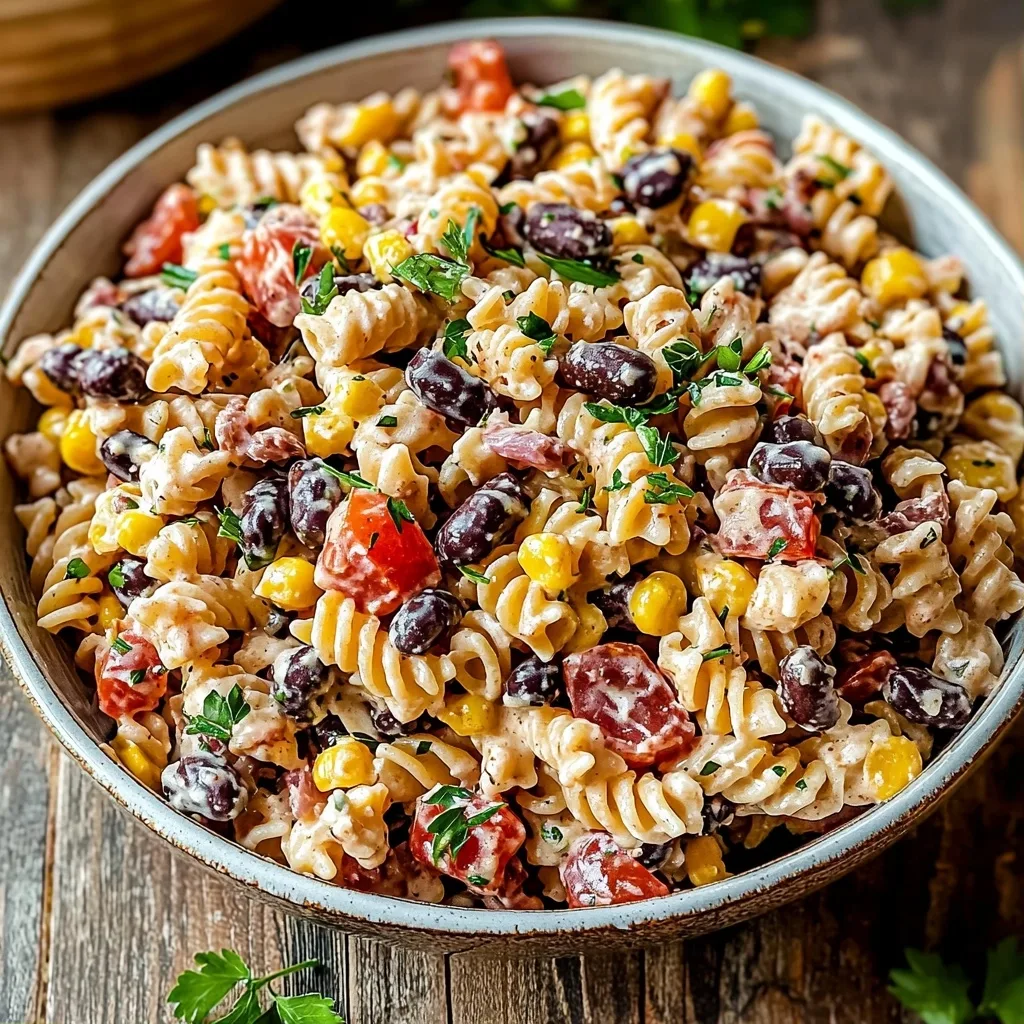 Creamy and Hearty Cowboy Pasta Salad