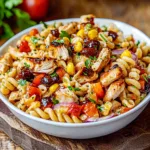 Easy BBQ Chicken Pasta Salad Recipe
