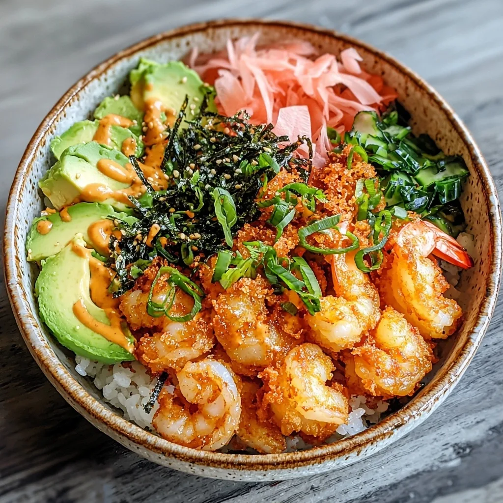 The Best Crispy Shrimp Sushi Bowl
