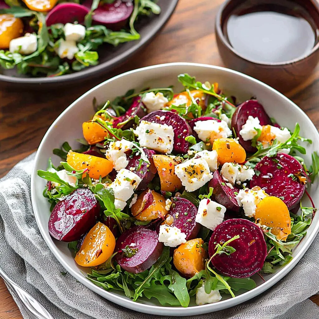 Roasted Beet Salad with Goat Cheese