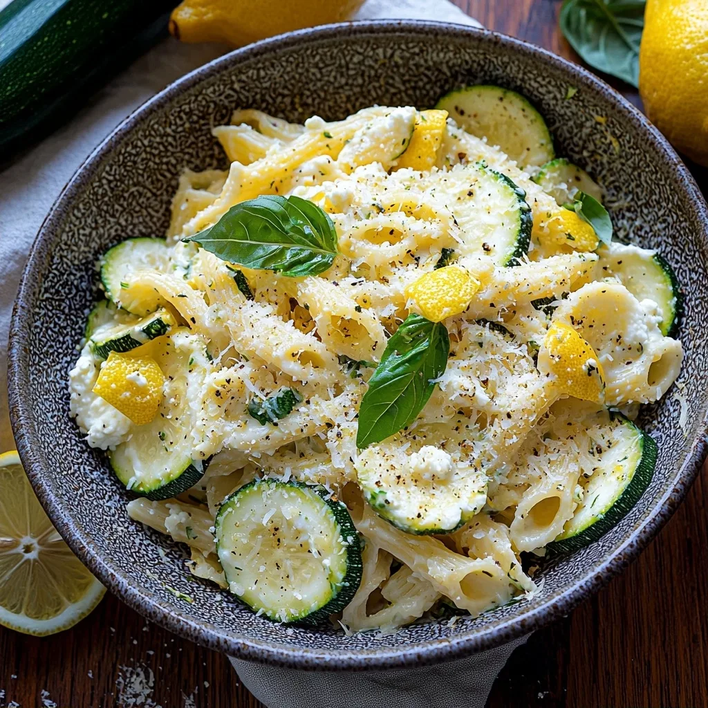 Lemon Ricotta Zucchini Pasta: A Quick &amp; Easy Summery Dish