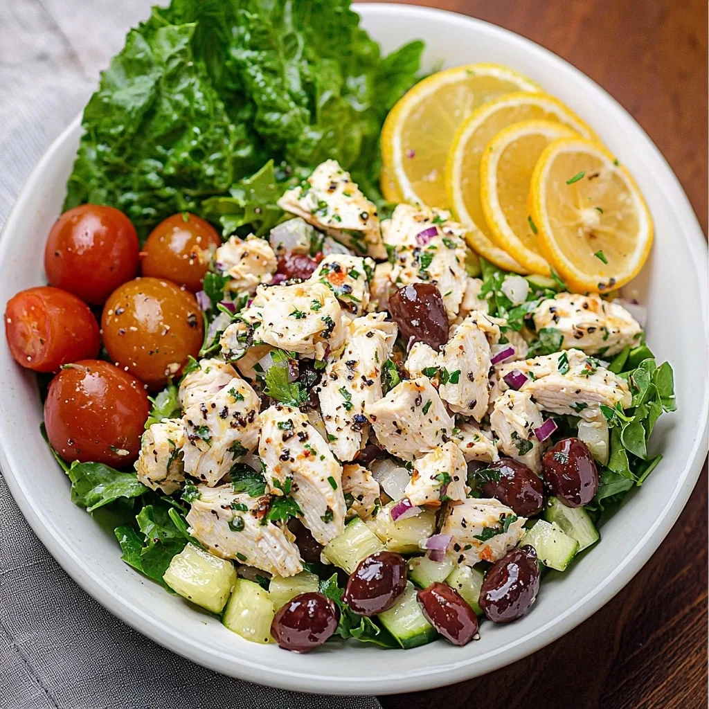 Keto Mediterranean Chicken Salad