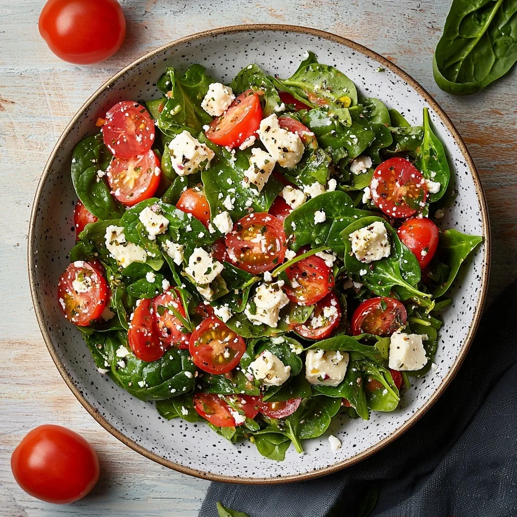 Spinach Tomato Salad with Feta Cheese: Your New Go-To Recipe