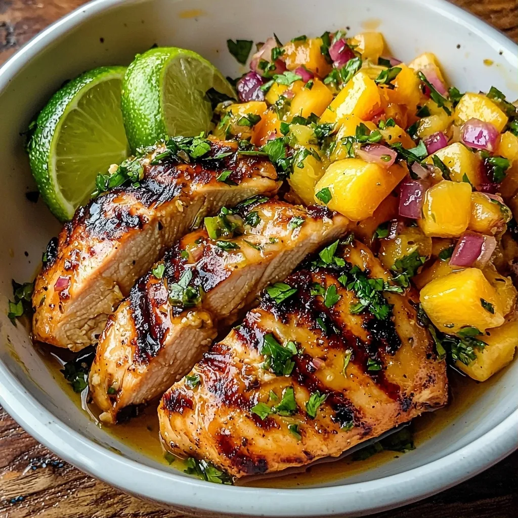 Honey Lime Chicken with Mango Salsa