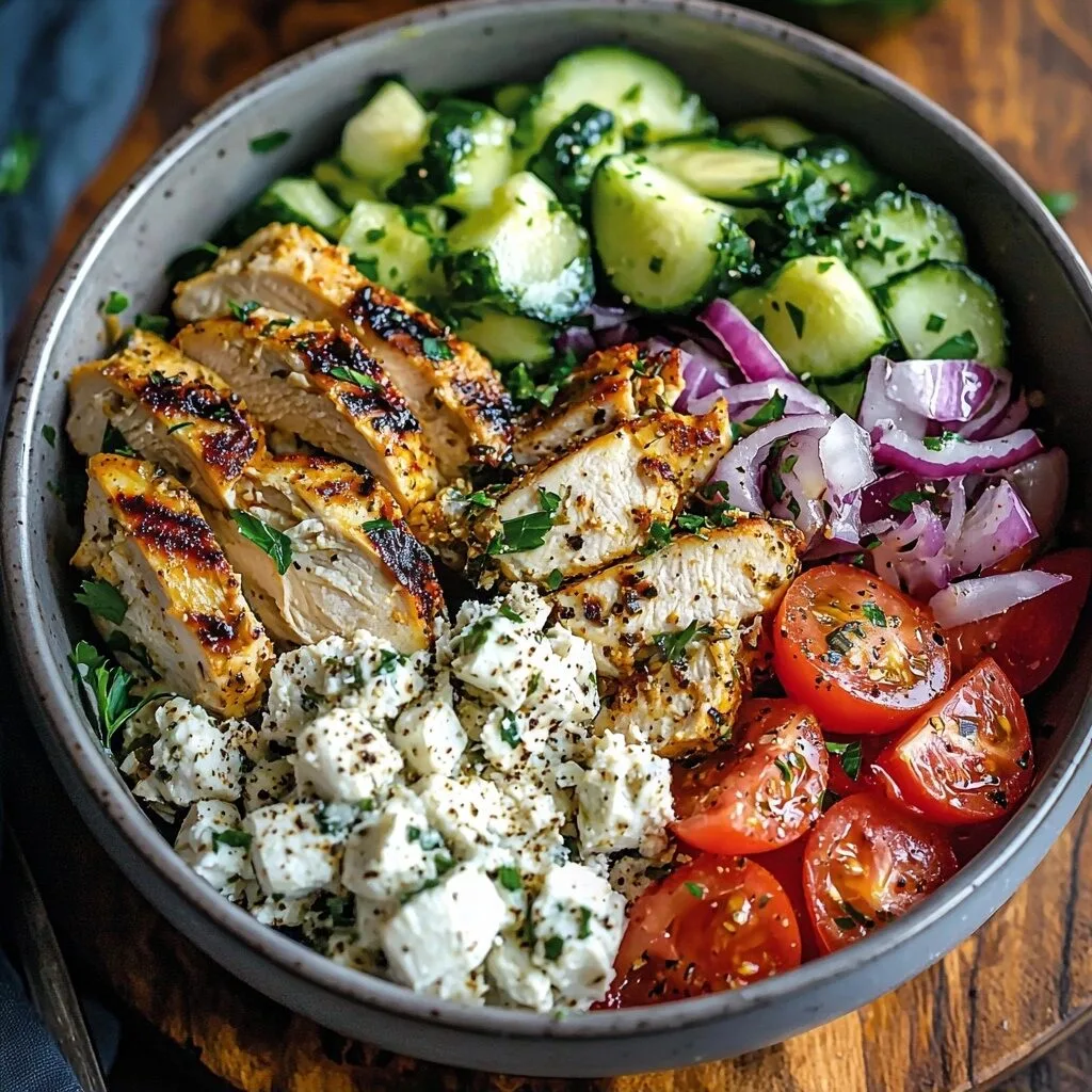 Low-Carb Greek Chicken Bowls: A Flavorful Keto &amp; Gluten-Free Meal