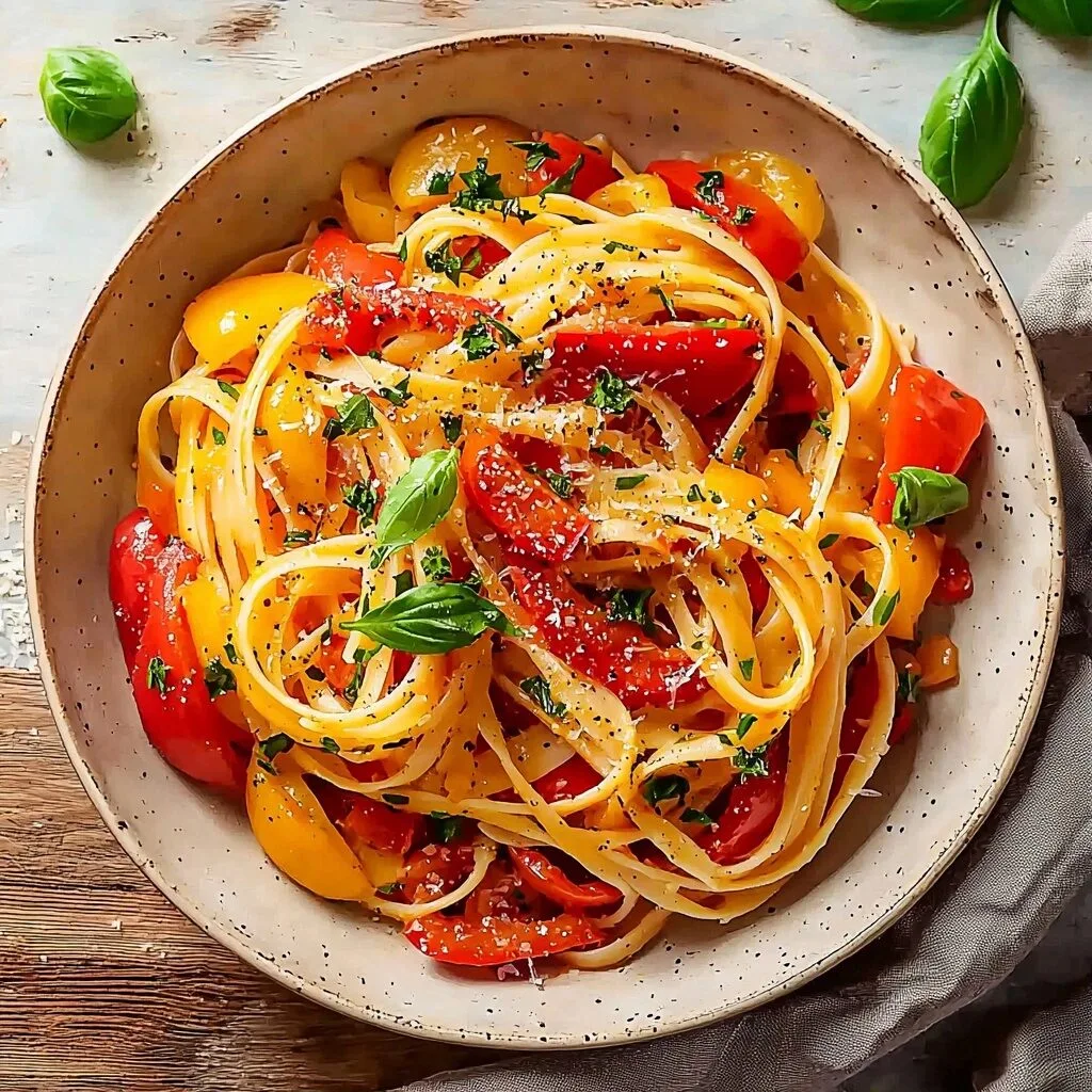 Homemade Bell Pepper Pasta