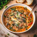Keto Tuscan Soup: Creamy Sausage and Kale Delight