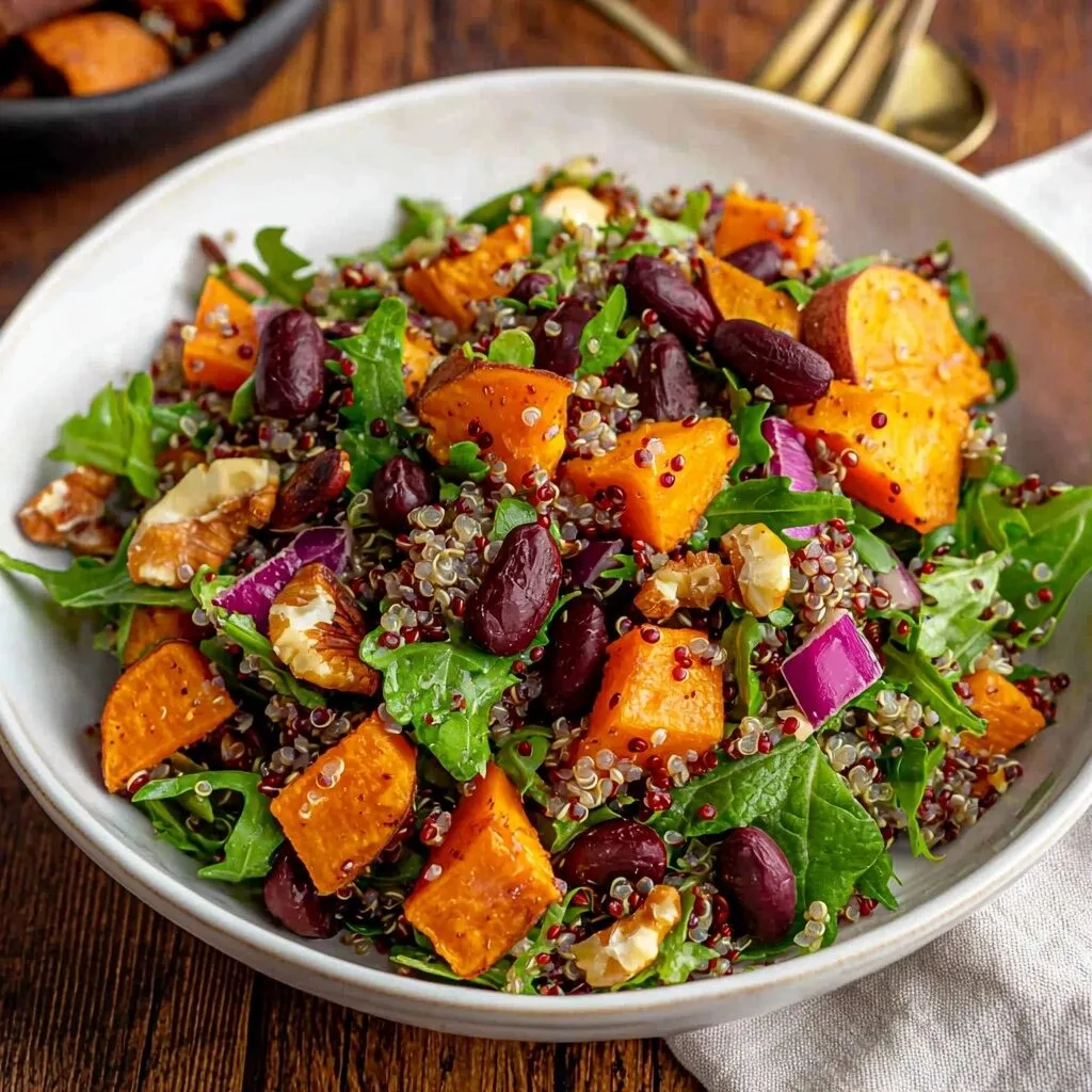 Roasted Sweet Potato Quinoa Salad