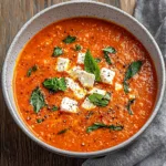 Tomato Feta Soup: Quick, Creamy, and Deliciously Tangy