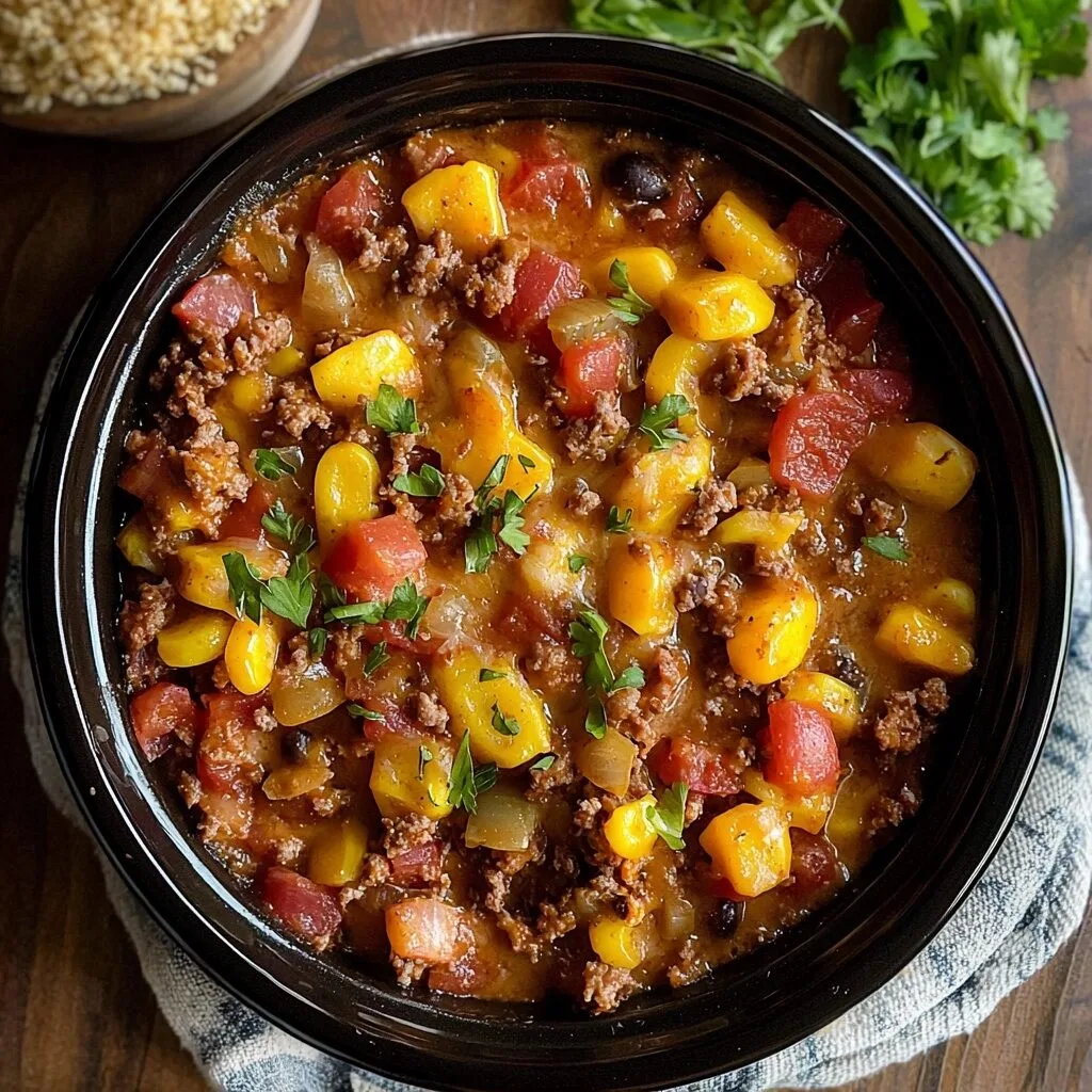 CROCK POT COWBOY CASSEROLE