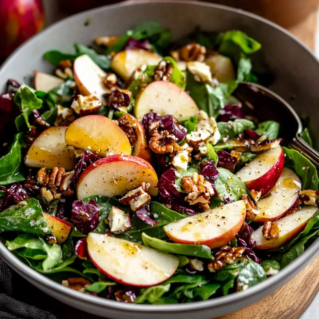 Autumn Apple Salad with a Maple Vinaigrette