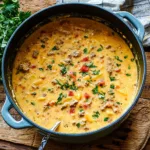Cheeseburger Soup with Velveeta