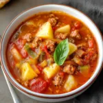 Italian Sausage Pizza Soup