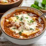 One-Pot Lasagna Soup