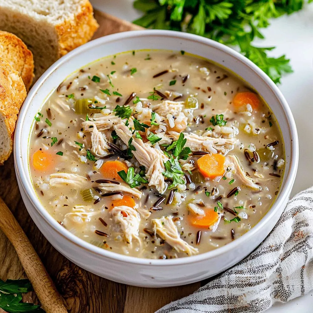 Slow Cooker Chicken Wild Rice Soup