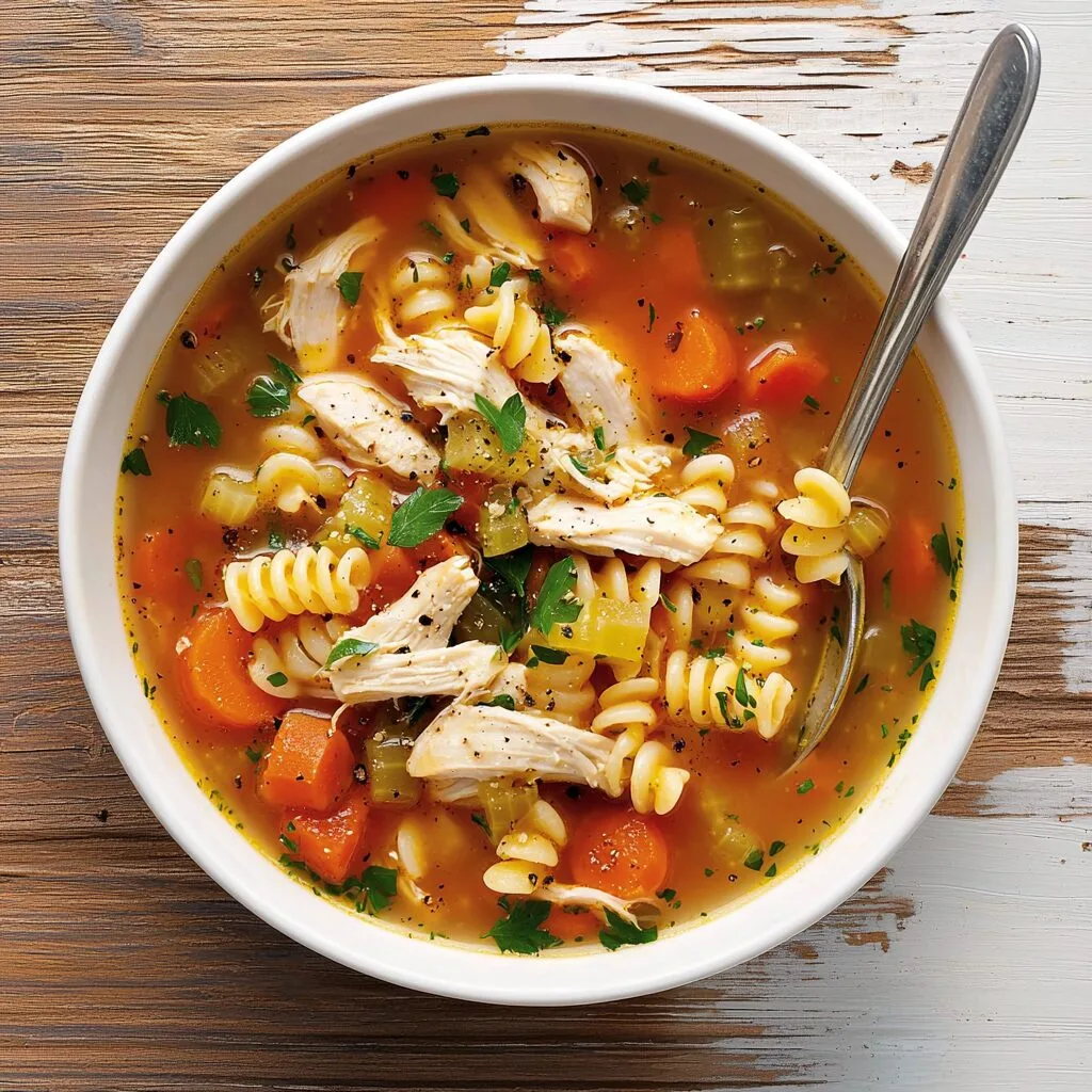 Slow-Cooker Chicken and Pasta Soup