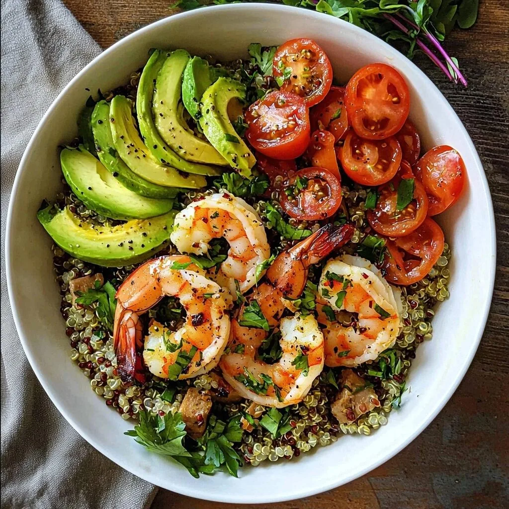 Shrimp and Quinoa Buddha Bowl