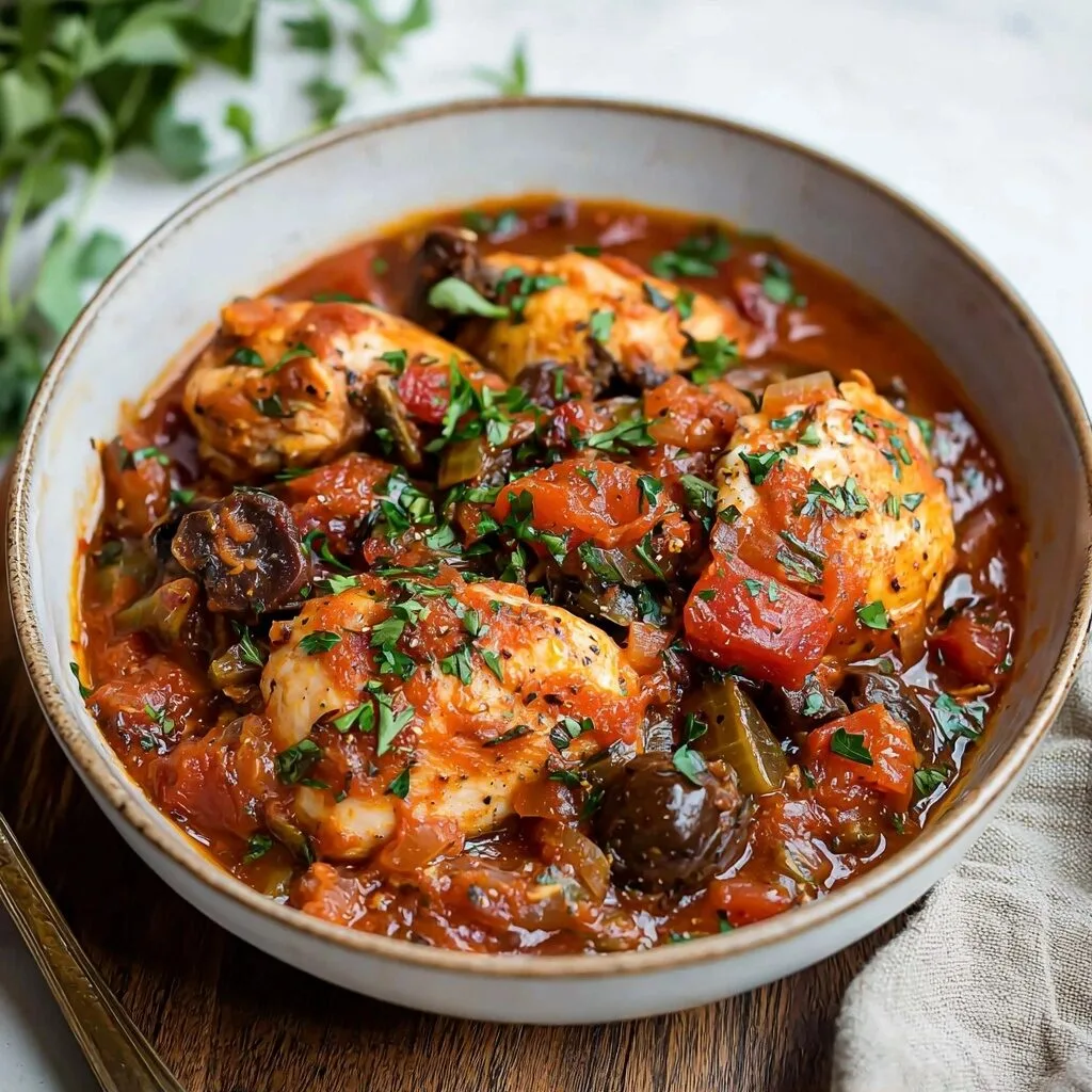Easy Instant Pot Chicken Cacciatore