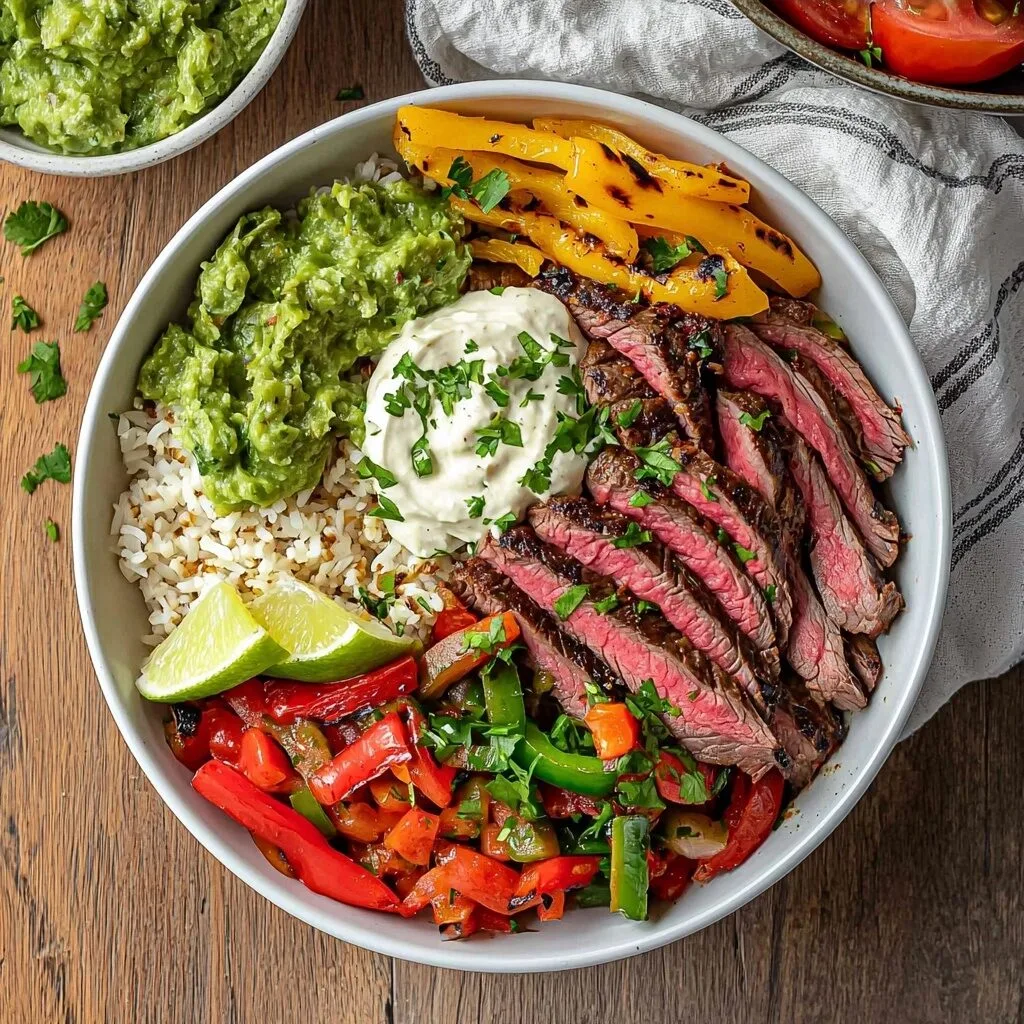 High Protein Steak Fajita Bowl: A Quick and Healthy Meal