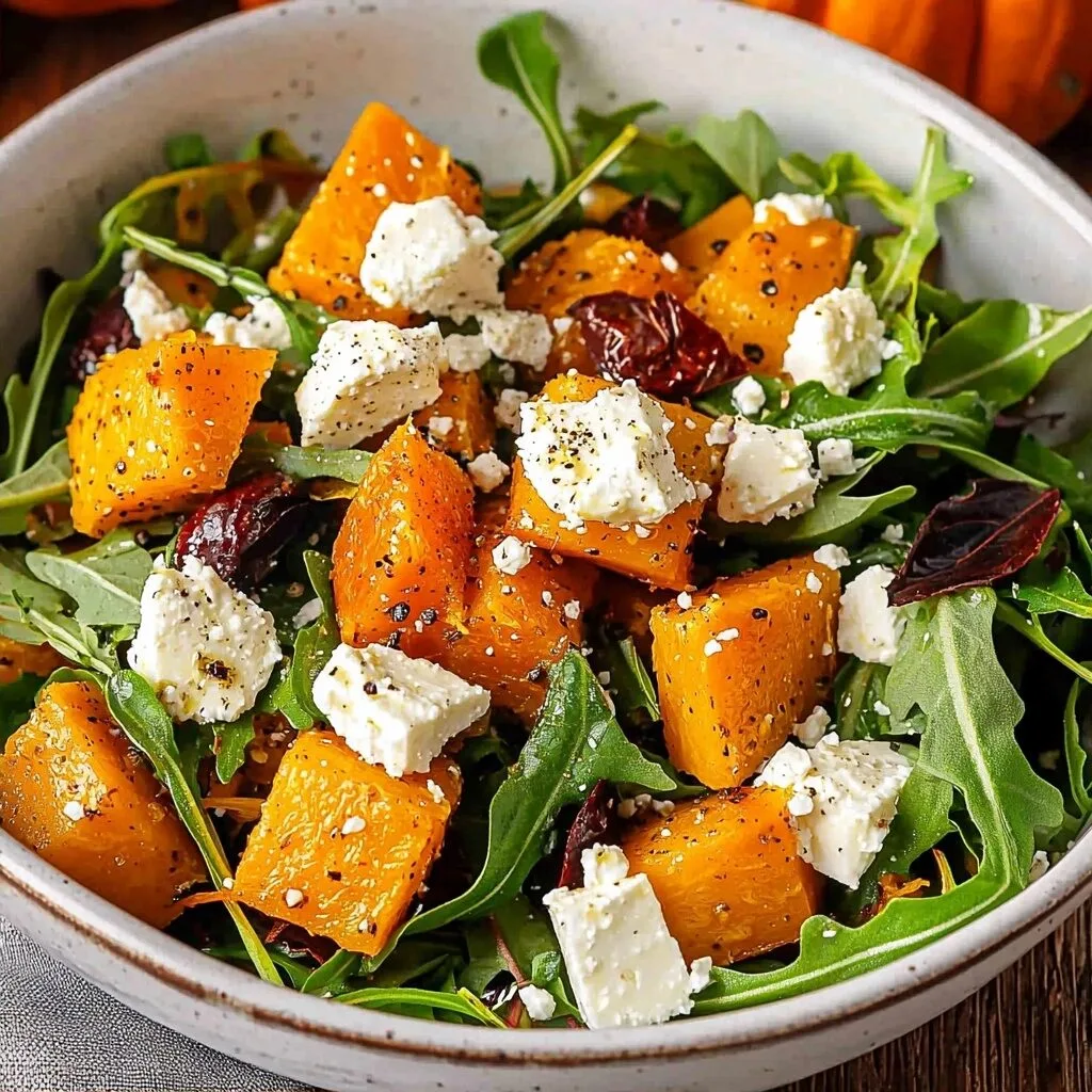 Roasted Pumpkin and Feta Salad with Orange Vinaigrette