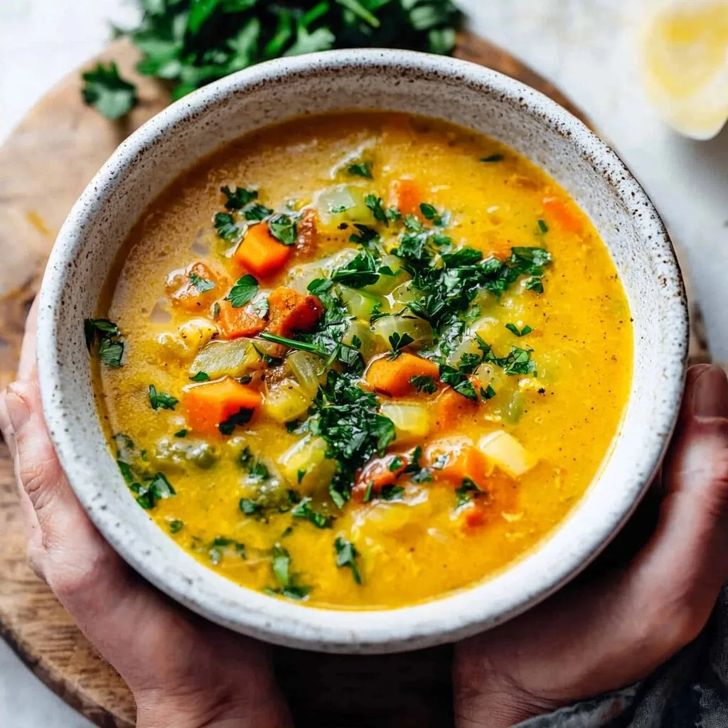 Anti-Inflammatory Veggie Soup with Turmeric