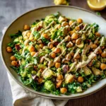 Shaved Brussels Sprouts Salad with Chickpeas and Lemon Tahini