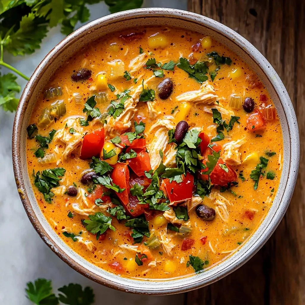 Easy Creamy Chicken Taco Soup (Made in 35 Minutes!)