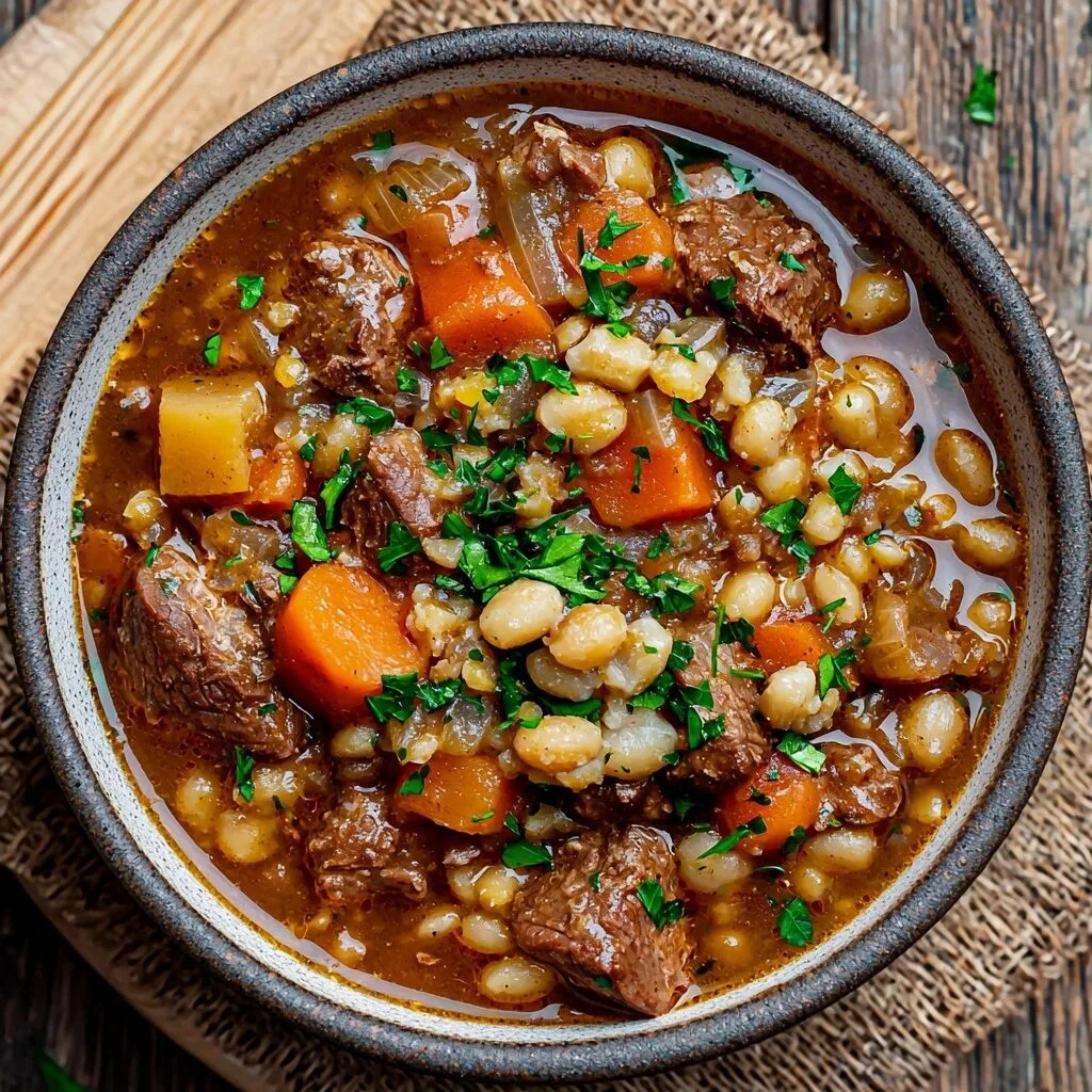 Hearty Beef and Barley Stew: A Slow Cooker Classic
