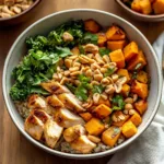 Thai-Inspired Sweet Potato Peanut Bowl With Chicken