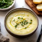 Luxuriously Creamy Vegetarian Potato Leek Soup without Cream