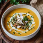 Roasted Butternut Squash Soup with Coconut Milk