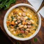 Epic Creamy Tuscan White Bean Soup with Sausage
