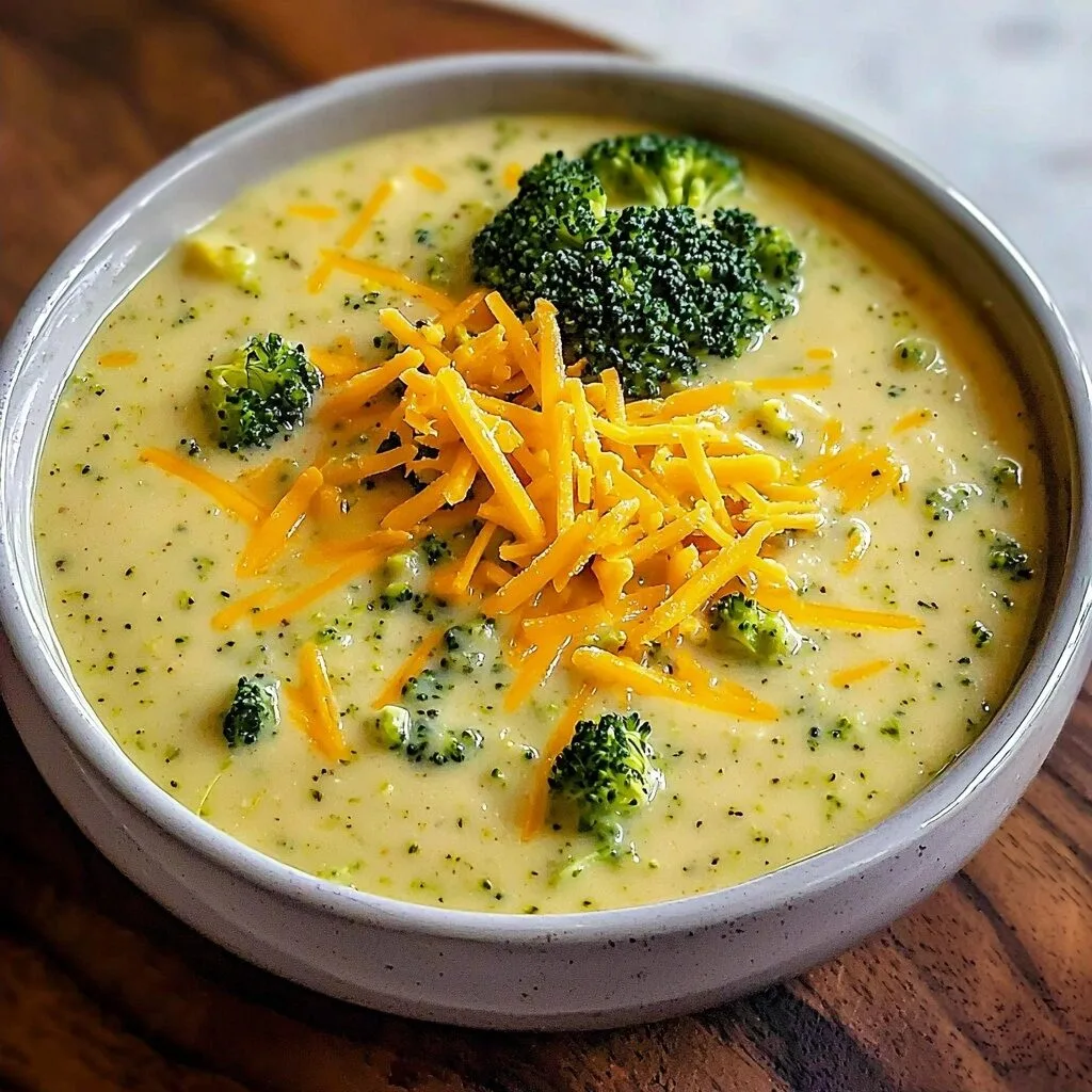 Lightened-Up Broccoli Cheddar Soup