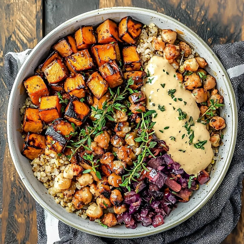 Roasted Winter Vegetable Buddha Bowl