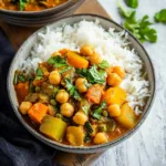 Slow Cooker Vegetable Curry with Chickpeas