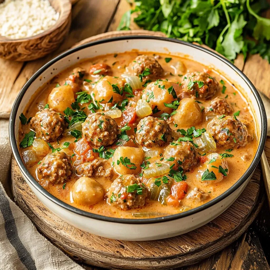 Creamy Meatball Stew