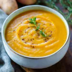 Slow Cooker Butternut Squash and Sweet Potato Soup