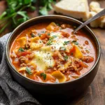 Slow Cooker Lasagna Soup