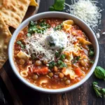 Slow Cooker Vegetarian Lentil Lasagna Soup