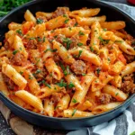 Creamy Red Pepper Sausage Pasta