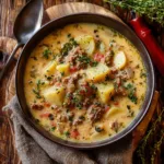 Creamy Potato Soup with Italian Sausage