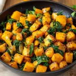 Butternut Squash Spinach Skillet