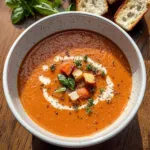 Easy Roasted Garlic Tomato Soup
