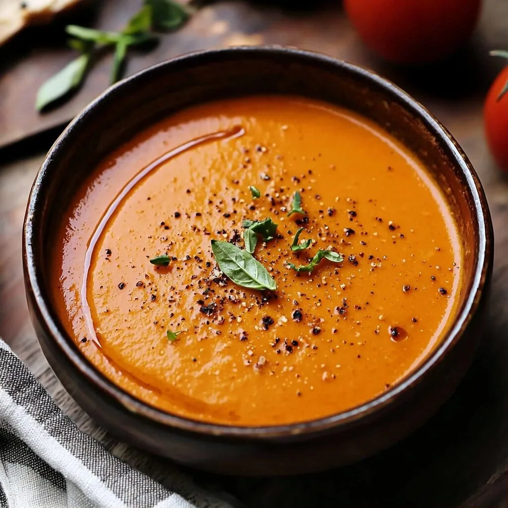 Roasted Tomato and Garlic Soup