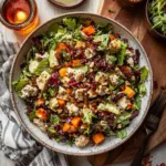 Harvest Fall Salad with Caramelized Shallot Dressing
