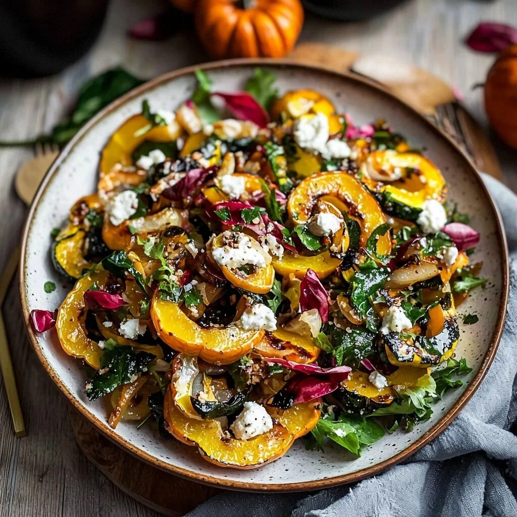 Autumn Delicata Squash Salad