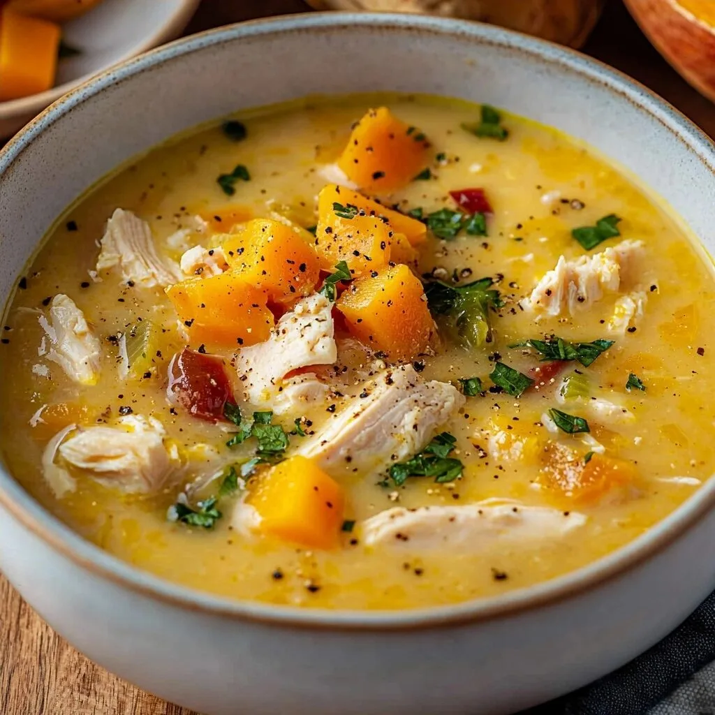 Creamy Chicken Butternut Squash Soup