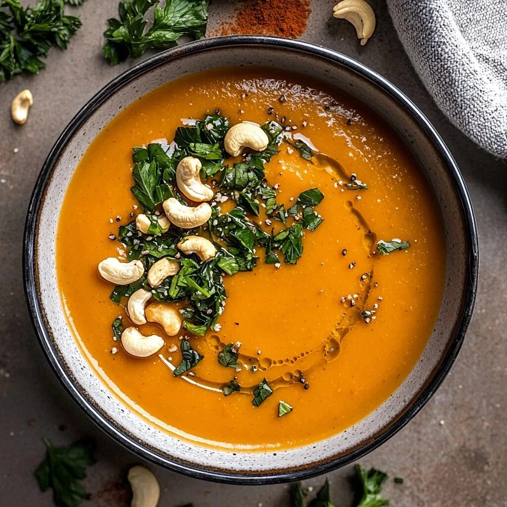 Cashew Carrot Ginger Soup